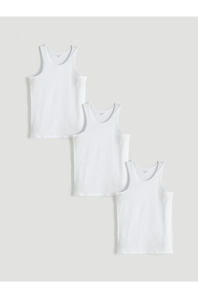 LC Waikiki Men's U-Neck Tank Top Set of 3