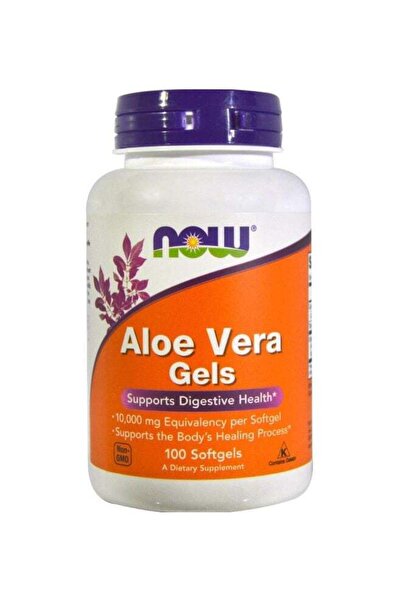 Now Foods جل الصبار 10000 ملغ مكمل غذائي - 100 كبسولة هلامية