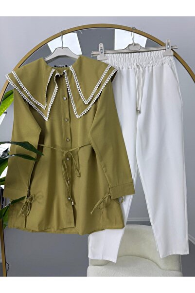 YILMAZBARMAZ Vintage Collared Trouser Suit