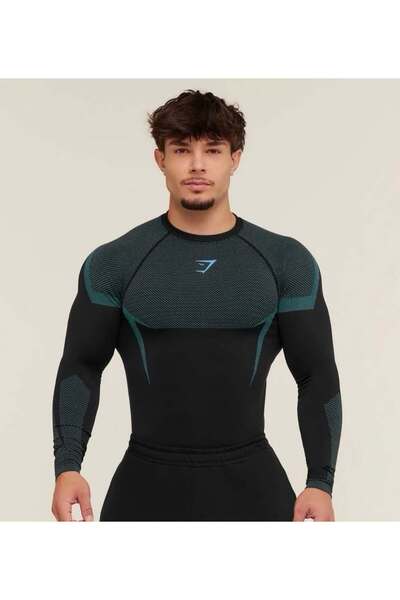 Raventra Wear Gymshark Onyx V5 Uzun kollu Compression