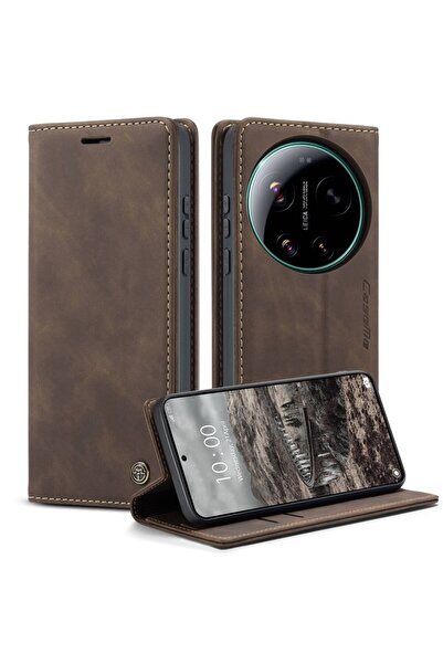 Caseme 013 Retro Θήκη Βιβλίο Brown (Xiaomi 17 Ultra 5G)