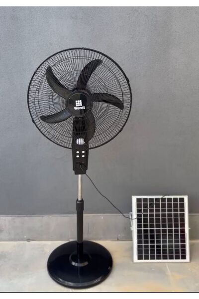 sekizgen led GÜNEŞ ENERJİLİ VANTİLATÖR 4 KADEMELİ KUMANDALI MOBİL VE SOLAR