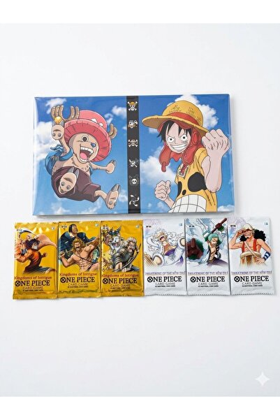 CANTEX TECH One Piece Card Game Booster 3 White+3 Yellow Pack 6 Pack of Tradi...