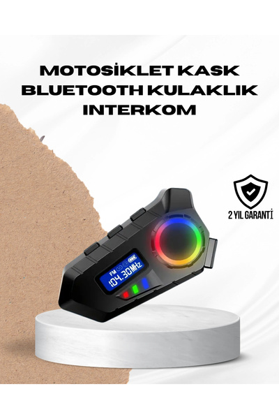 ARMÜZ Bluetooth 5.4 İnterkom IP65 Toz ve Su Geçirmez LED Göstergeli
