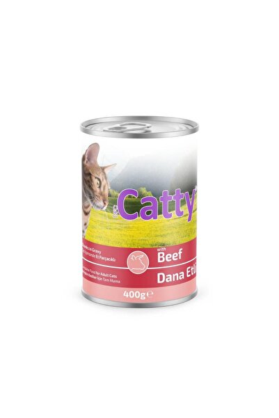 Soslu Dana Etl Kedi Konservesi 400 Gr