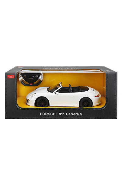 Rastar Masina cu telecomanda porsche carrera s alb cu scara 1 la 12