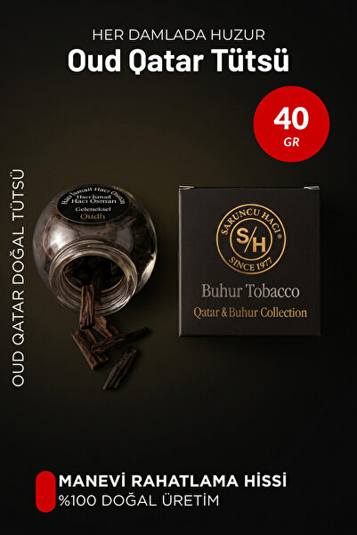Sabuncu Hacı Qatar Oudh Buhur Tütsü 30-40 Gr Elektrikli Buhurdanlık İçin Yoğu...