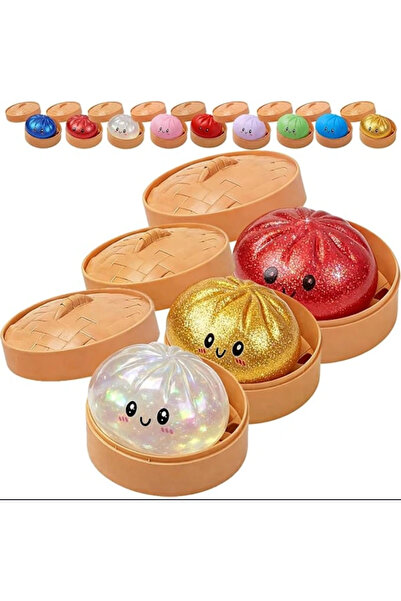ANGELSS JEWELLERY Çin Mantısı Squishy Dumling Gizemli Renkli Sukuşi Çin Mantısı sukuşi Çin Mantısı Squishy