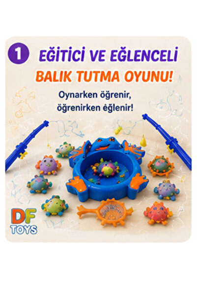 Educational Magnet Fishing Game - Age 3+ - Intelligence and Motor Development Toy