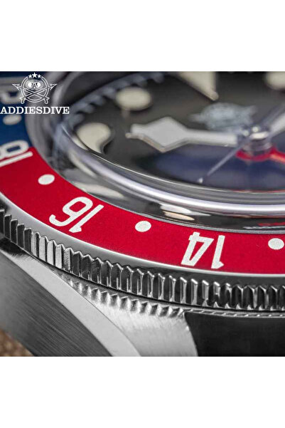 ADDIESDIVE Ceas cu cuarț GMT AD2044 39mm – Oțel 316L, Rezistent la apă 200m, Bezel rotativ, Luminescență BGW9, Geam din safir mineral