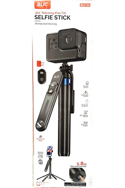 Blic BLT-41 360° DÖNEBİLEN PAN TİLT BLUETOOTH SELFİE ÇUBUĞU TRİPOD