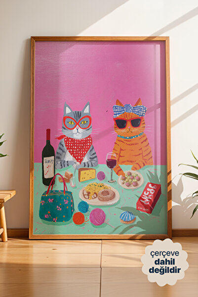 Persona Istanbul Artificial Collection "Pembe Randevu" - Pop-Sürrealist Poste...