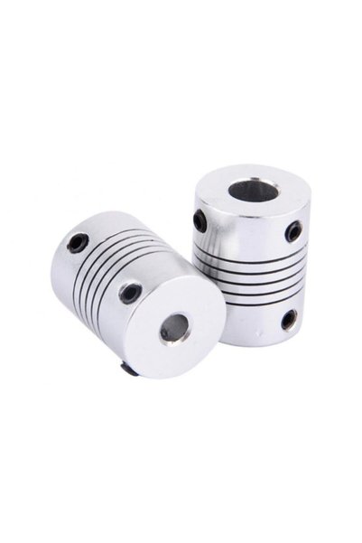 Rodevino 3D Yazıcı Kaplin 5mm x 8mm Esnek Alüminyum Step Motor CNC Kaplin