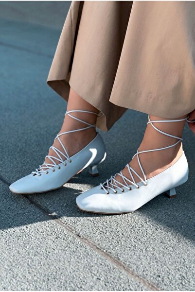 I Love Shoes Sernis Baby Blue Matte Leather Women's Heeled Shoes