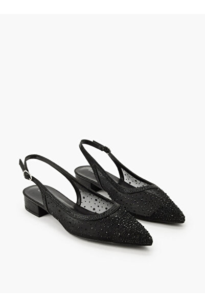 Celeste Women Embellished Buckle Closure Pointed Toe Shoes