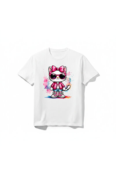 URBANTRENDSTORE Hello Kitty unisex biciklistička majica za devojčice, okrugli...