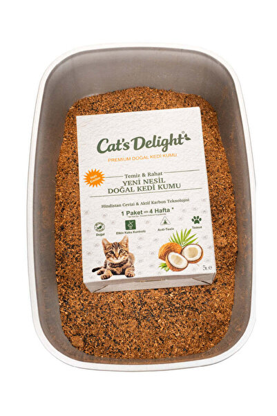 Cat's Delight Hindistan Cevizi Kabuğu & Aktif Karbon Teknolojili Kedi Kumu 5 ...