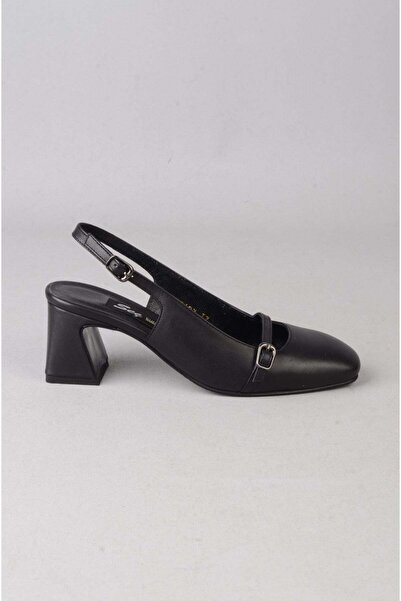 SEÇ KUNDURA SEÇ 2697 PANTOFI CU TOC DIN PIELE NATURALĂ (Înălțime toc: 7 cm) N...