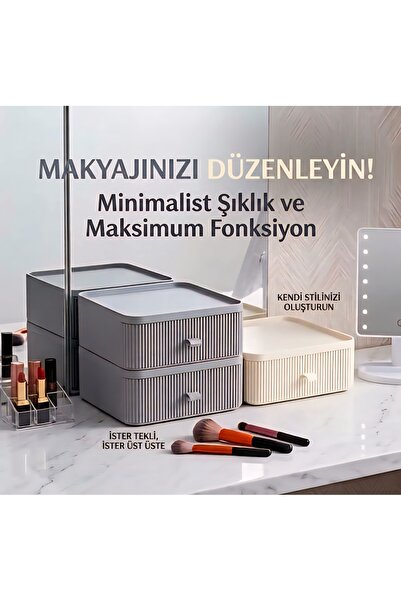 ÇEYZAL Çekmeceli Çok Amaçlı Organizer Kutusu | Masaüstü Düzenleyici | Makyaj ...
