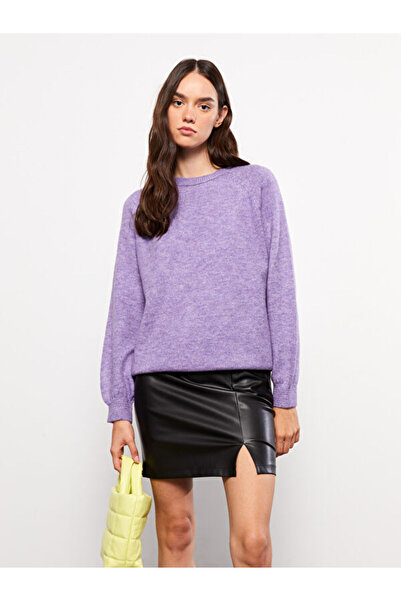 LC Waikiki Plain Leather Look Women's Skirt