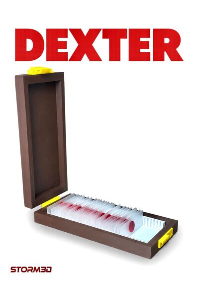Storm3D DEXTER MORGAN/SLİDE BOX/GERÇEK BOYUT/ANI KUTUSU/ŞEFFAF LAM/TROPHY BOX