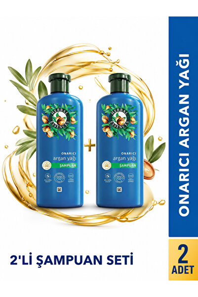 Herbal Essences Onarıcı Argan Yağı Şampuan 250 ml x 2 Adet İkili Set