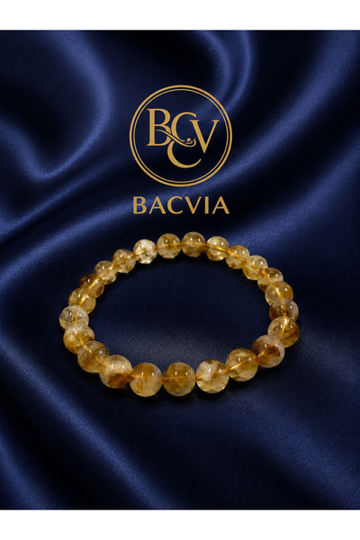 Bacvıa 8 mm Sitrin bileklik