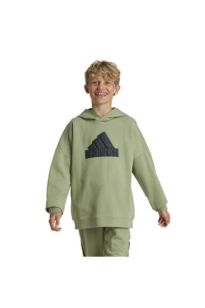 adidas U FI LOGO HD ÇOCUK YEŞİL SWEATSHIRT GİYİM IX3640