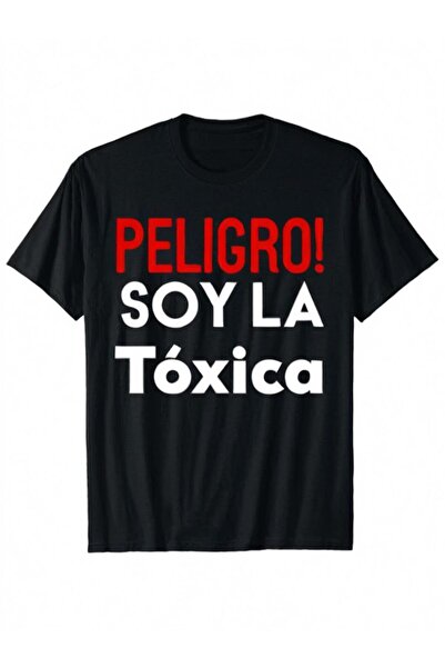 Aura YIO ملابس رجالية من ماركة "بيليجرو!" تي شيرت بطباعة "Soy la Toxica"