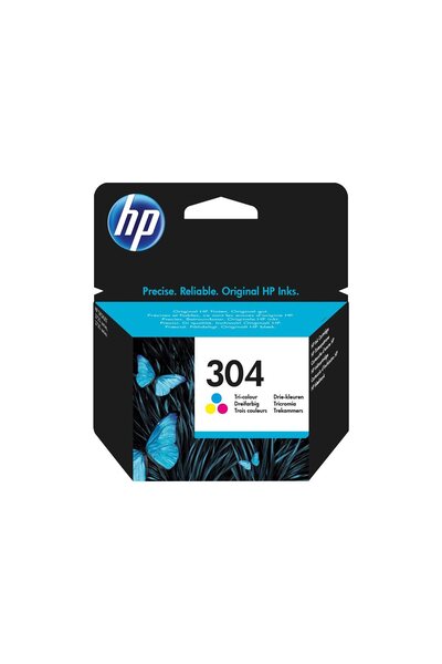 HP 304 Tri‑color – Cartuș Cerneală Original, CMY,