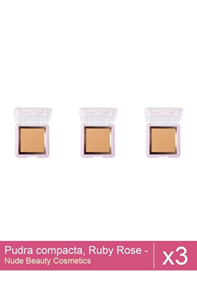 Makeup Set 3x Pudra compacta, Ruby Rose - PC50