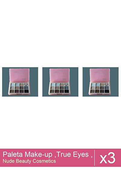 Makeup Set 3x Paleta Make-up ,True Eyes , Nr 04