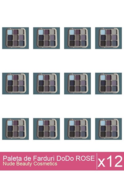 Makeup Set of 12x DoDo ROSE Eyeshadow Palette 8g, 02