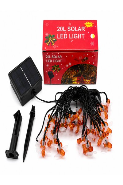 OEM Instalare model albină solară cu LED-uri 5m – 20 LED-uri decorative pentru grădină și terasă