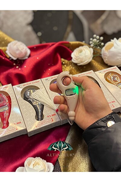 Altınoluk Haremia Renkli Tesbih Model Zikirmatik LED’li Dijital Zikir Sayacı