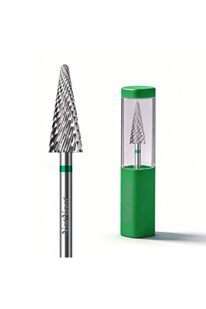 Choice 1pc NotNoot Tapered Nib Nail Drill Bit 3/32" Cross Cut, Safety Stainle...