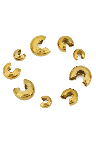Choice1 4mm Golden 20pcs Never Fade 4 5 6 mm Stainless Steel Crimp Stopper Be...