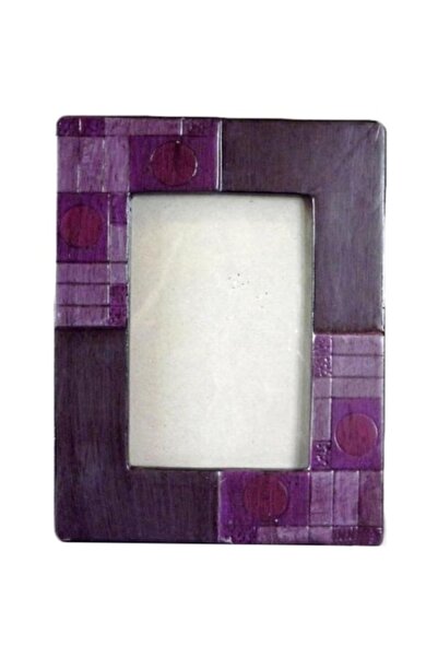 Goliat Ramă foto ceramică, Goliat, 23x18cm, violet, set de 4 bucăți