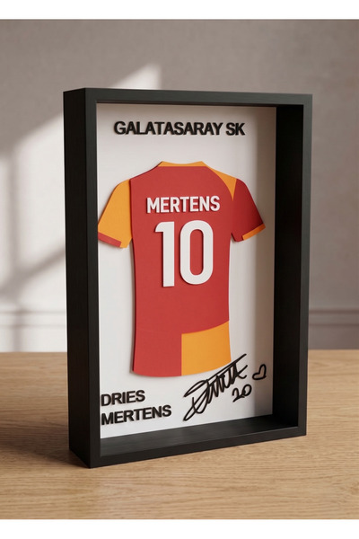 Riva Self Dries Mertens Galatasaray 3D Yazıcı Baskı Çerçeve Tablo - 14x21.5 c...