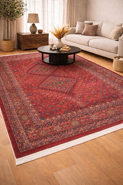 Bella Home Dorella Kadife Halı | Baskılı, Kaymaz Tabanlı & Konforlu Kullanım