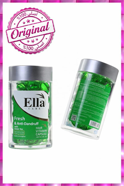 ella care Ela Vitamin Hair Oil Capsules Green Tea Nourishes the Scalp to Reli...