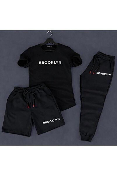 YK WEAR 3-Piece T-Shirt Shorts Tracksuit Unisex Set