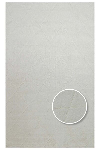 halinet Halı.Net White Modern Washable Non-Slip Living Room Carpet Eco-Missor...