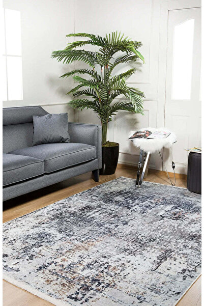 halinet Halı.Net White Vintage Antique Washable Non-Slip Living Room Carpet H...