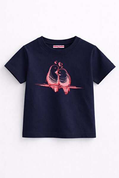 Rabona Fashion Tricou pentru copii Păsări îndrăgostite