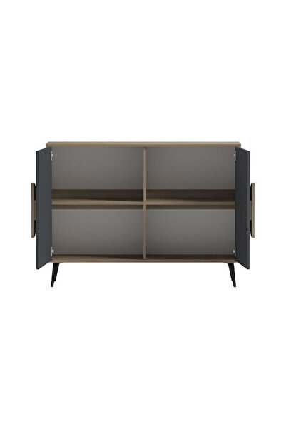 Other Μπουφές Gora pakoworld sonoma-ανθρακί 110x35.5x82εκ