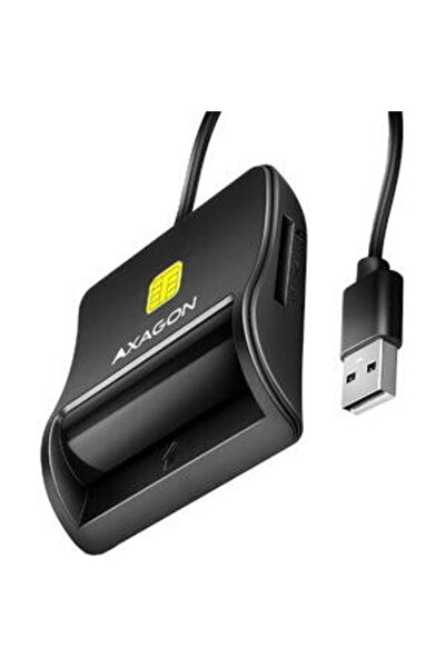Axagon CRE-SM3SD, USB-A, Cititor de carduri, Cititor plat pentru carduri inte...