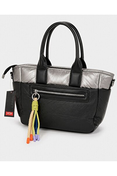 NUR KARACA 17827 Women's Shoulder Bag with Zipper Detail Daily Bag
