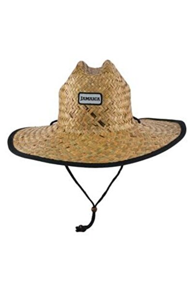 SHOPIENS Pălărie de paie unisex cu patch Jamaica