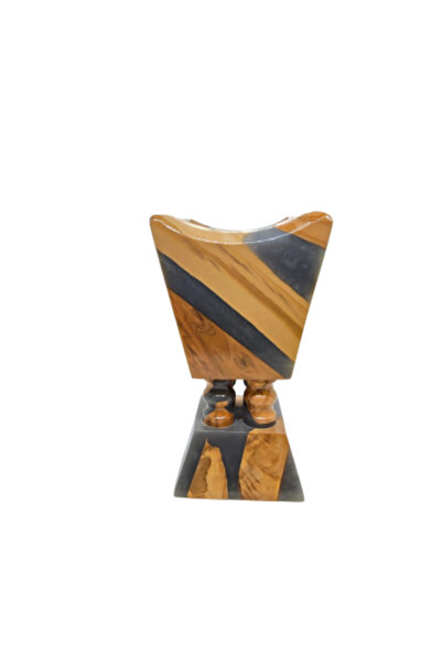 lovecrazy Incense burner made of premium wood, infused with high-density resi...